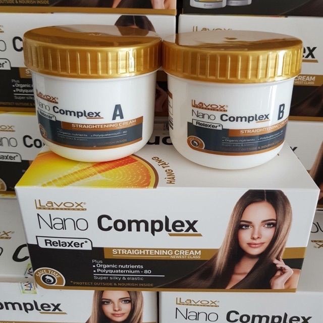 Thuốc duỗi tóc Lavox Nano COmplex 150mlx2