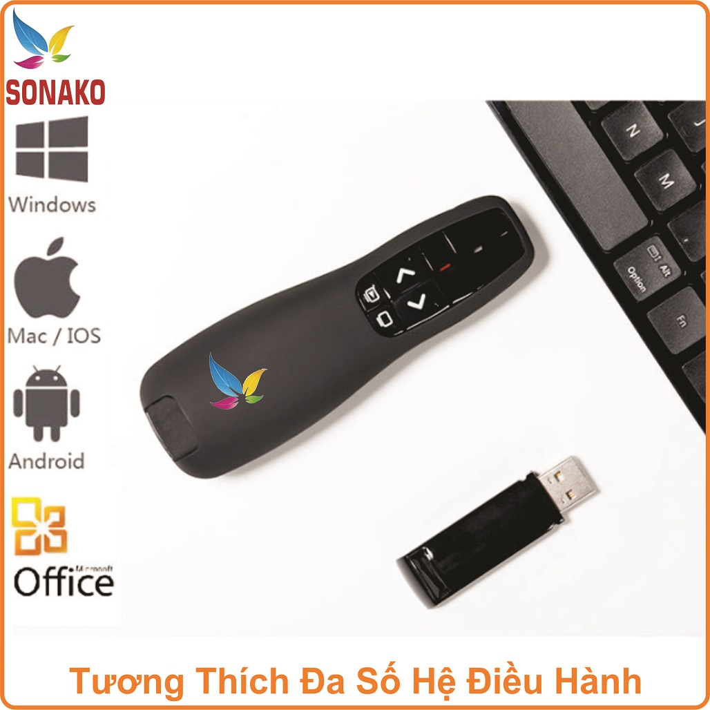 Bút Trình Chiếu Wireless Presenter R400 Powerpoint - Sonako