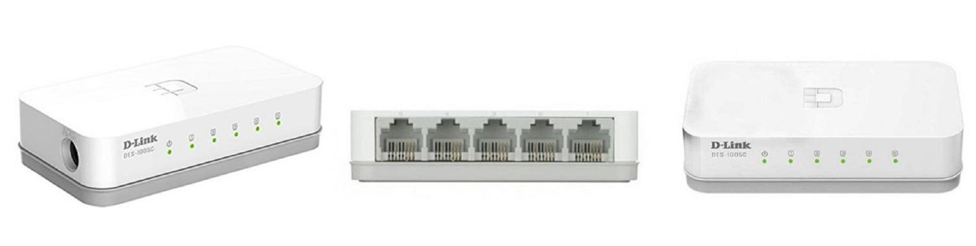 Bộ chia mạng Switch Dlink 5 port 10/100 D-Link DES - 1005C (5 cổng)