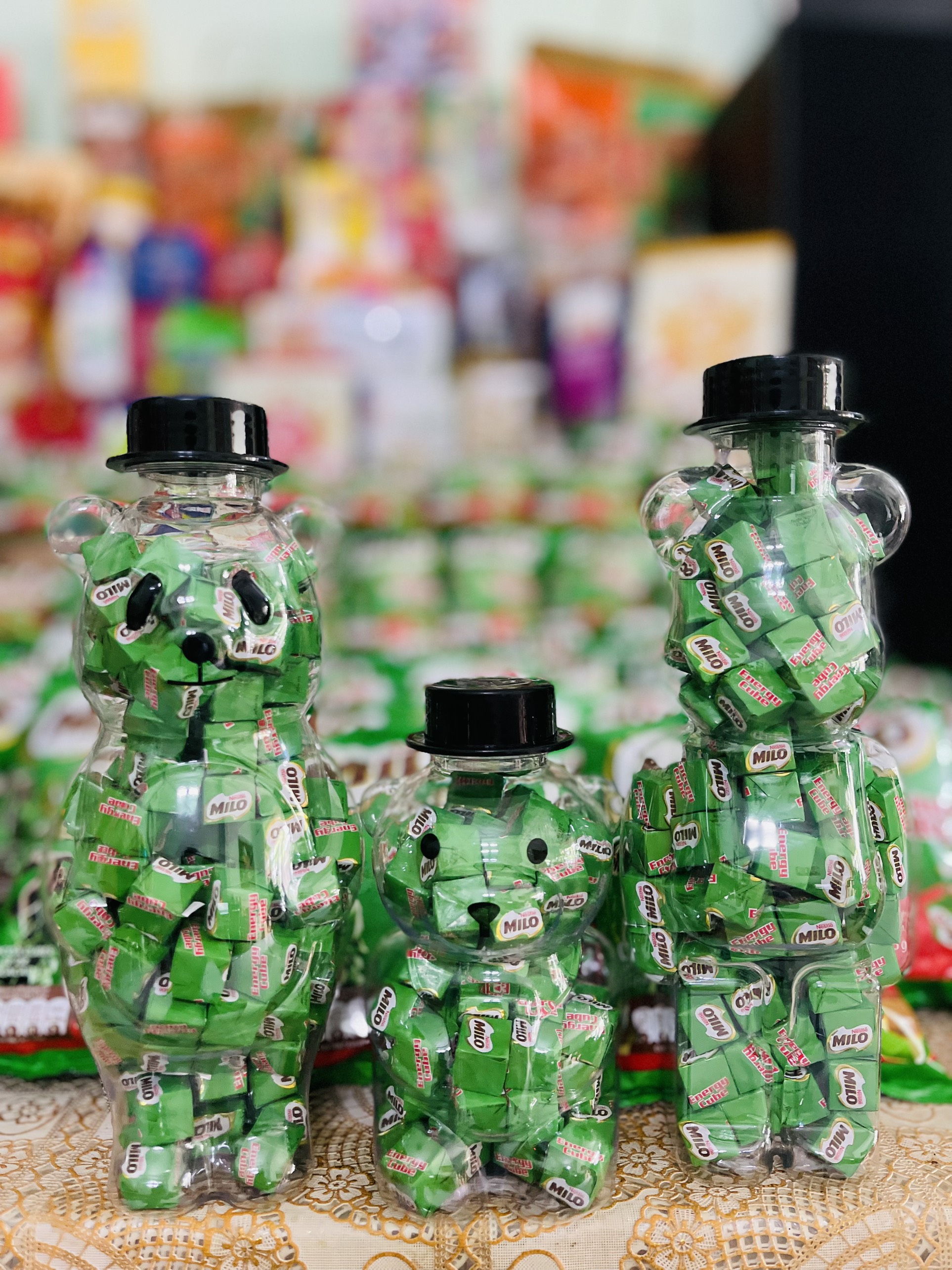 Chai gấu 100 viên milo cube thái lan ngon date xa