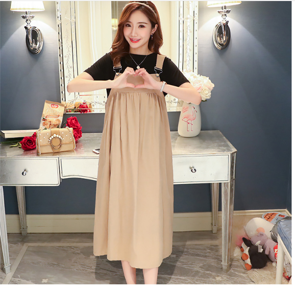 [HCM]ĐẦM  VÁY BẦU CÔNG SỞ  YẾM  2 MÀU ( có kèm áo thun )