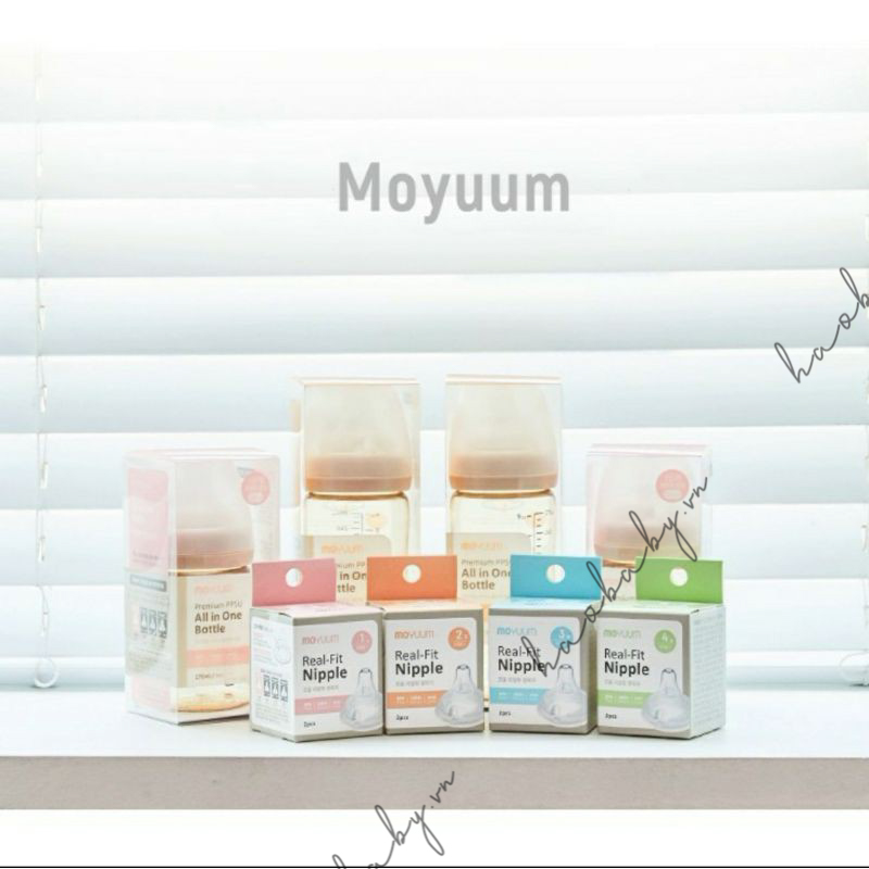 Núm thay thế bình sữa moyuum Hàn quốc số 2-3