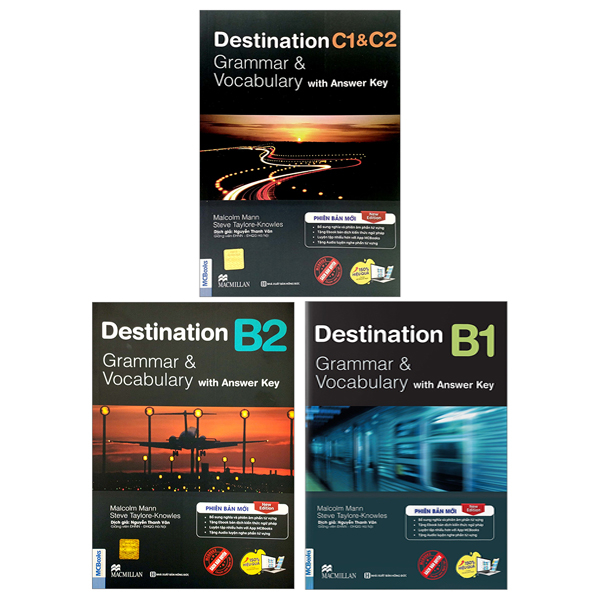 Fahasa - combo sách hay sách destination - grammar and vocabulary with answer key - b1 + b2 + c1 and c2