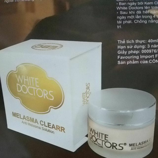 kem white doctors melasma clearr (nám nhẹ)
