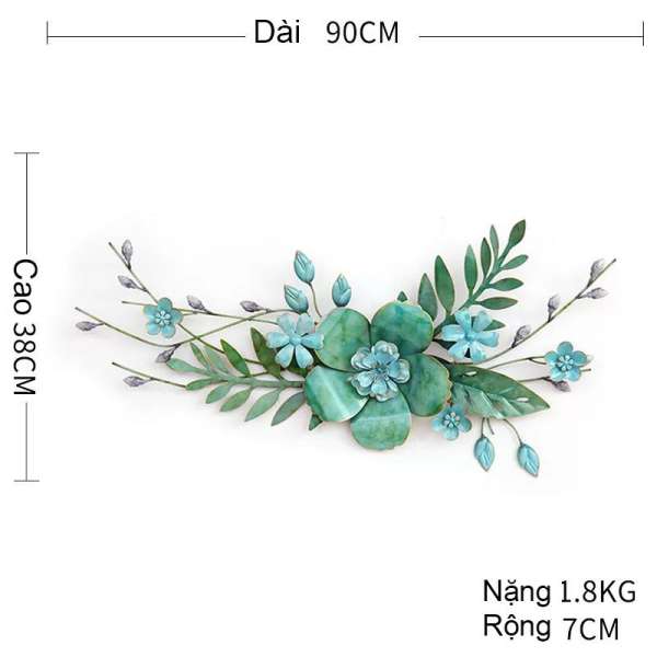 DECOR TRANH KIM LOẠI NGHỆ THUẬT HOA LAN TREO TƯỜNG DH-02