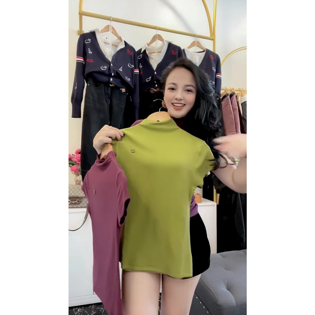 A13 Áo Thun Tay Hến Bo Eo