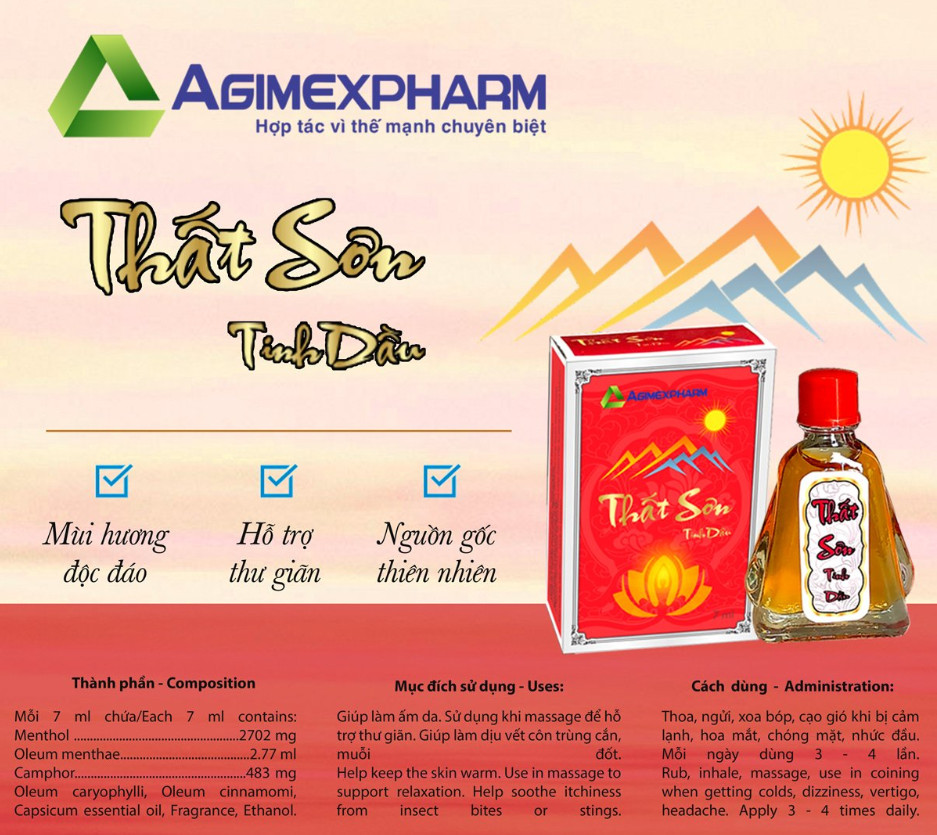 DẦU GIÓ VÀNG THẤT SƠN TINH DẦU