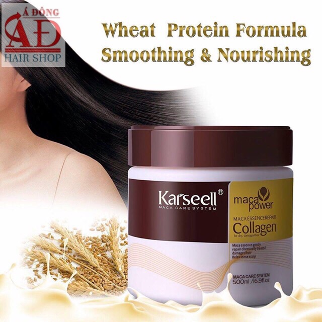 Dầu hấp ủ tóc Collagen Karseell Maca  dạng hũ 500ml []