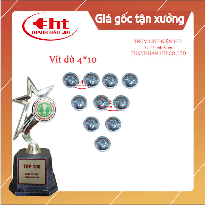 Vít dù bắt nhựa + gỗ 4*15