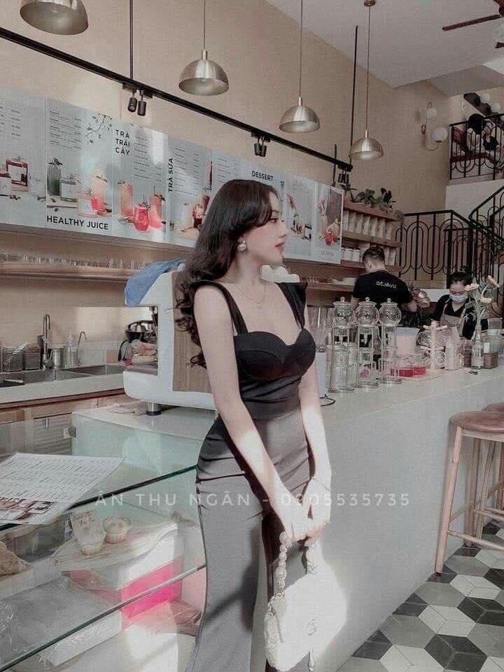 Jumpsuit cúp ngực thiết kế