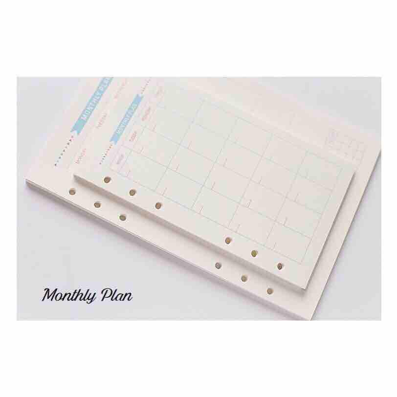 Giấy Refill Màu Xanh Biển A5 A6 (Restock)