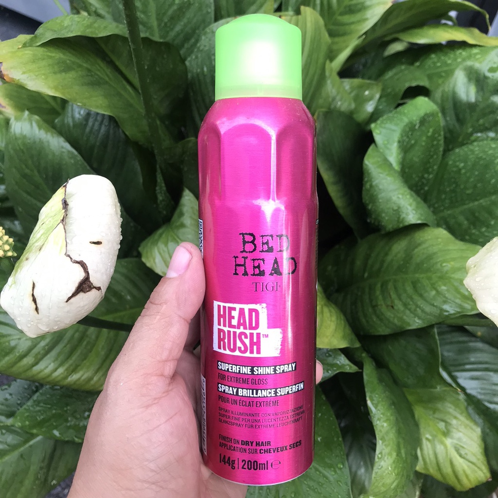 Xịt siêu bóng tóc HEAD RUSH BED HEAD TIGI 200ML ( hàng chính hãng )