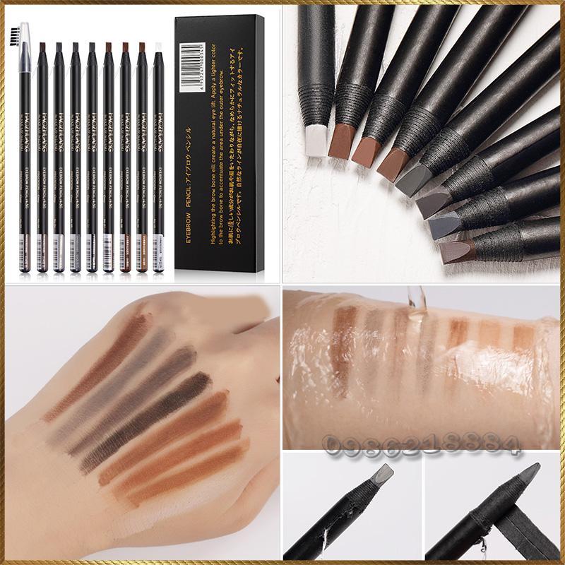 Chì xé kẻ mày cao cấp Haozhuang Make Up Milano Eyebrow Pencil siêu mịn bền màu HEP1