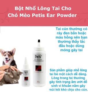 Bột nhổ lông tai cho chó mèo - Petis Ear Powder thumbnail