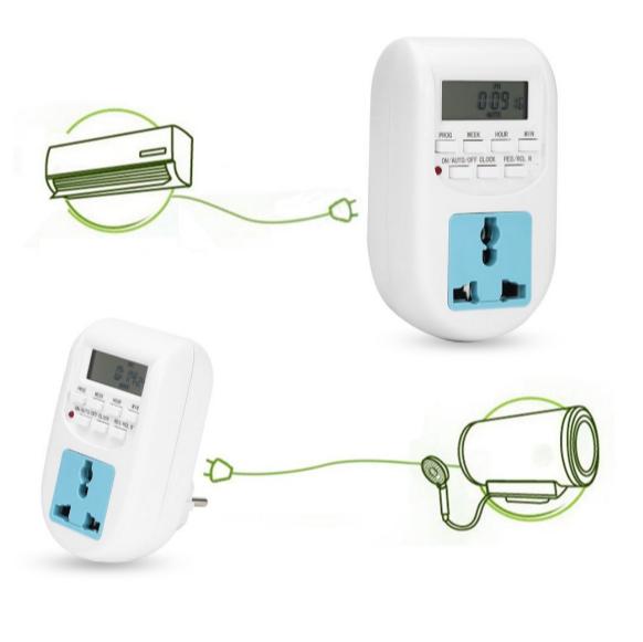 Ổ cắm hẹn giờ bật tắt thiết bị điện AL06, bật tắt thiết bị điện tự động theo giờ đặt trước