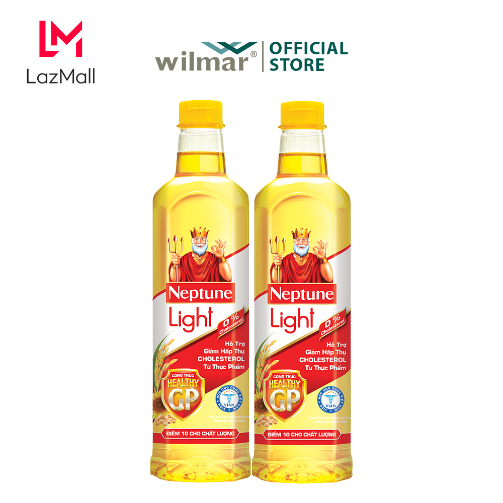 [Combo 2 chai] Dầu ăn Neptune Light 1L