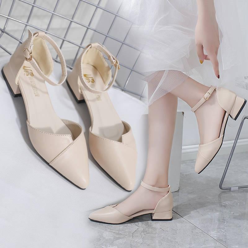 Giày nữ thời trang xếp mũi 3 phân, A34