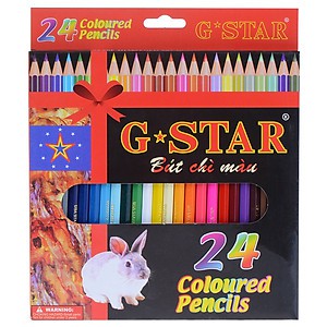 Bút chì màu g-star 12 màu ngắn