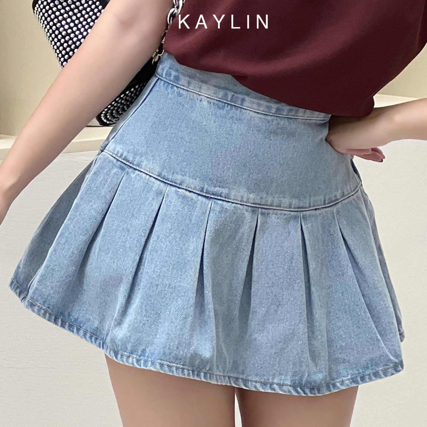 Chân váy jean xoè phong cách KAYLIN - N1999