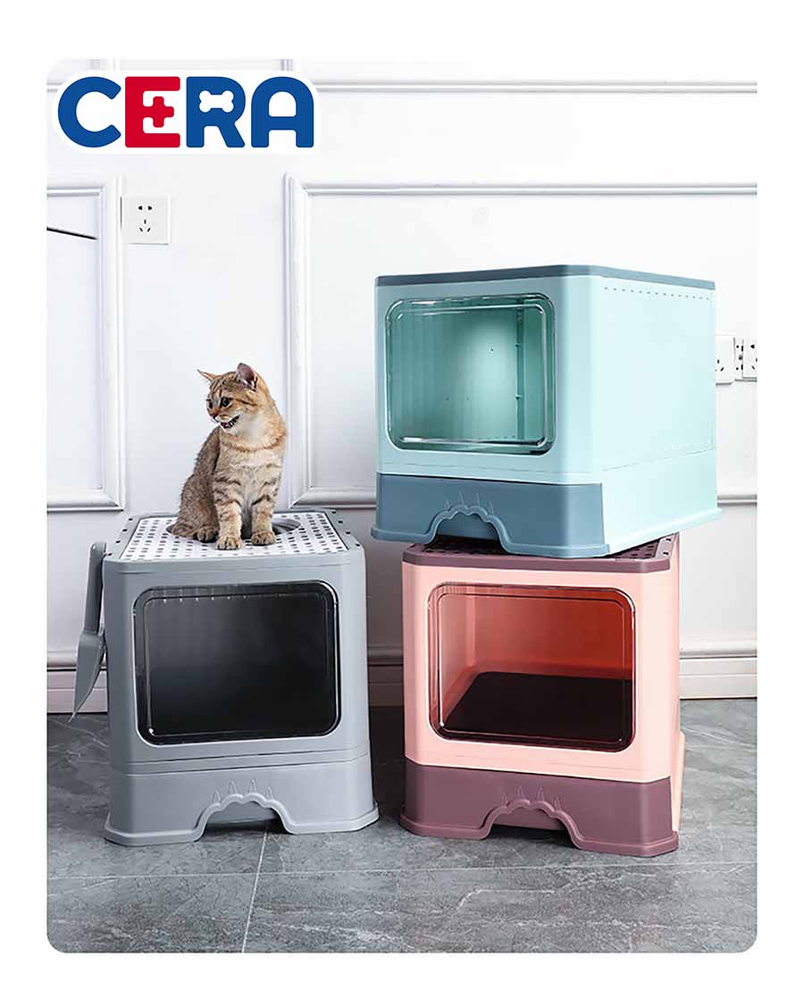 Nhà Cát Cao Cấp Cho Mèo - Khay Cát 007
