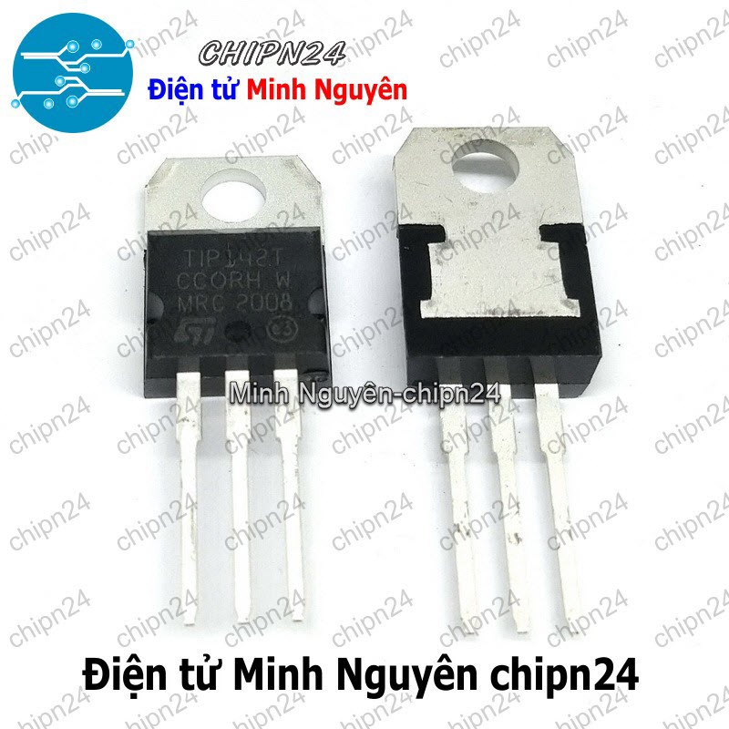 [3 con] (KT1) Transistor TIP142 TO-220 NPN 10A 100V (TIP142T TIP 142) - HH006926