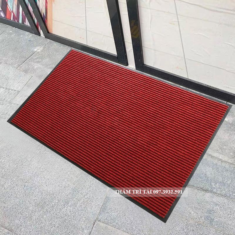 Thảm Chùi Chân Mặt NỈ Đế Cao Su Kích Thước 1,2x2m