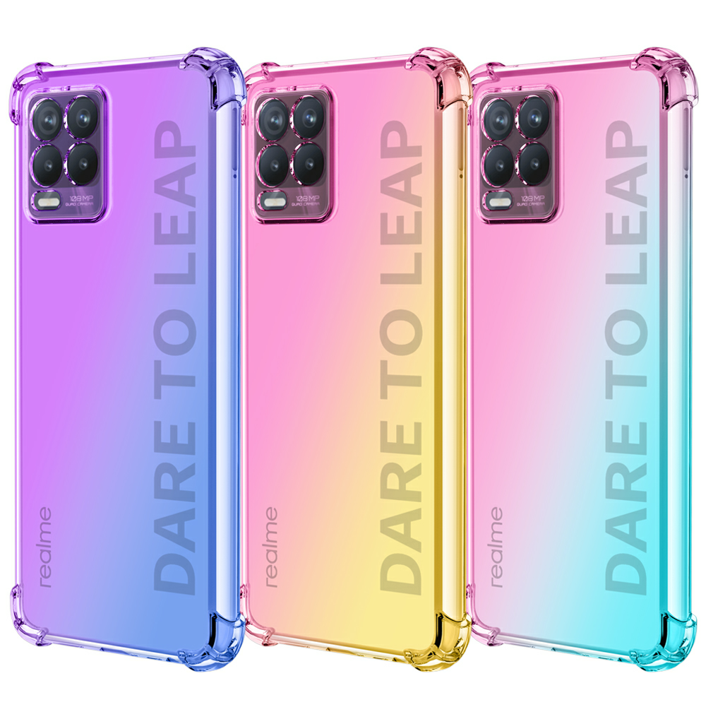 Ốp lưng Oppo Realme 8 / 8 Pro dẻo đa sắc lồi 4 góc chống sốc cao cấp