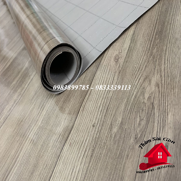 thảm nhựa vân gỗ trải sàn 0,5mm