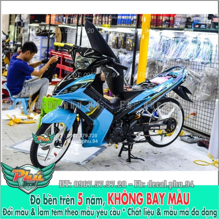 Tem rời exciter 2006 đến 2010 xanh đen