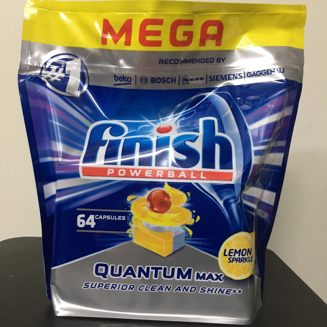 Viên rửa chén Finish Quantum 64 Viên , 60 viên
