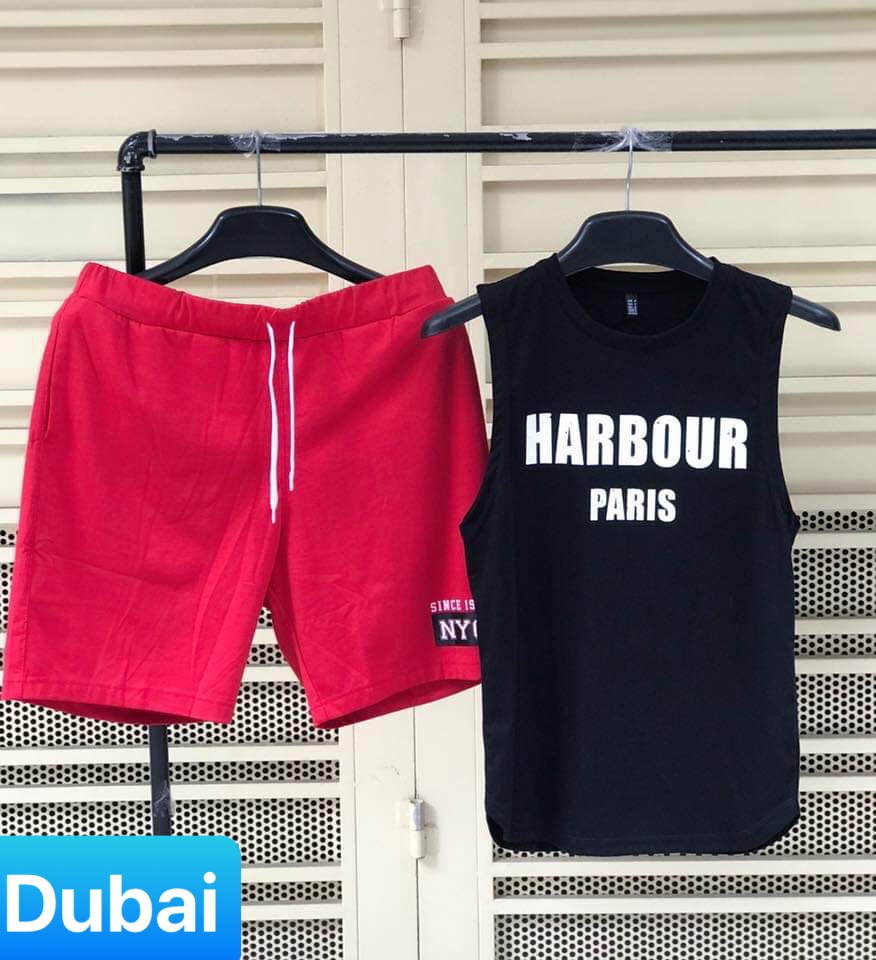 Bộ ba lổ thể thao habour tập gym vải thun lạnh nhập khẩu siêu mát cao cấp - dubai fashion