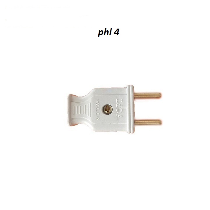 Phích cắm điện LIOA chân tròn phi 4, phi 5
