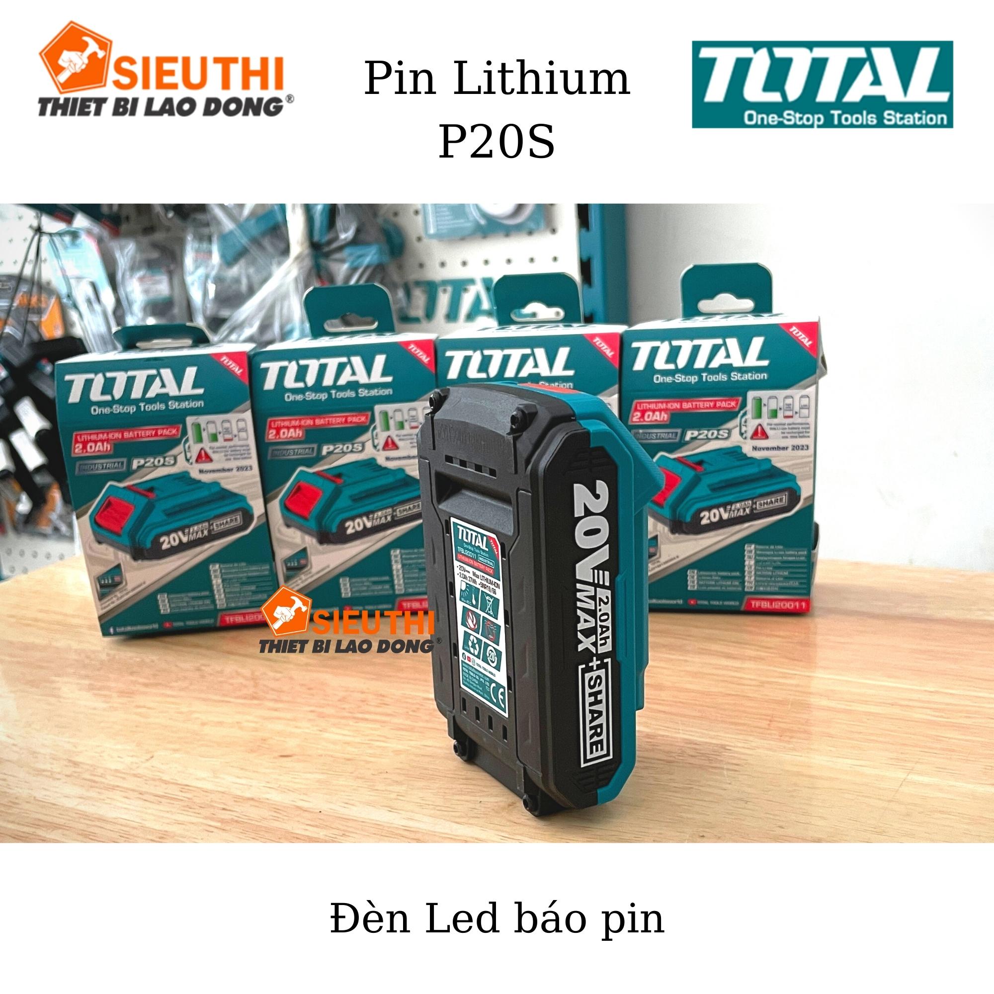 TOTAL Pin Lithium 20V (F20S )TFBLI20011 <HÀNG CHÍNH HÃNG>