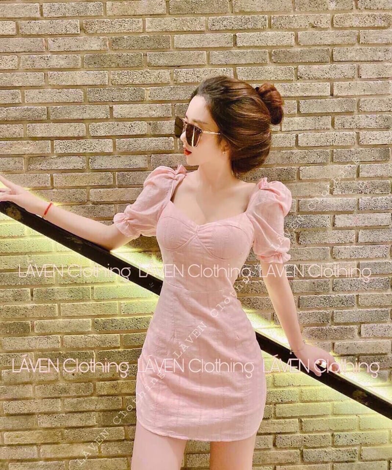ĐẦM ÔM NỮ THIẾT KẾ TAY PHỒNG ( CÓ MÚT NGỰC )
