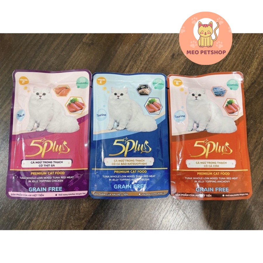 Pate 5Plus & 5plus Catchy 70g - Pate Cho Mèo
