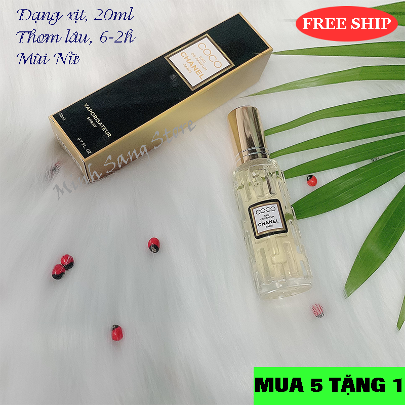 [HCM]COMBO 3 NƯỚC HOA NỮ COCO 20ML THƠM SIÊU LÂU