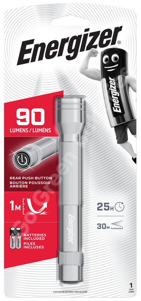 Đèn pin Energizer Led Metal Light độ sáng 90 Lumens (Sử dụng 2 viên AA - đã kèm sẵn pin)