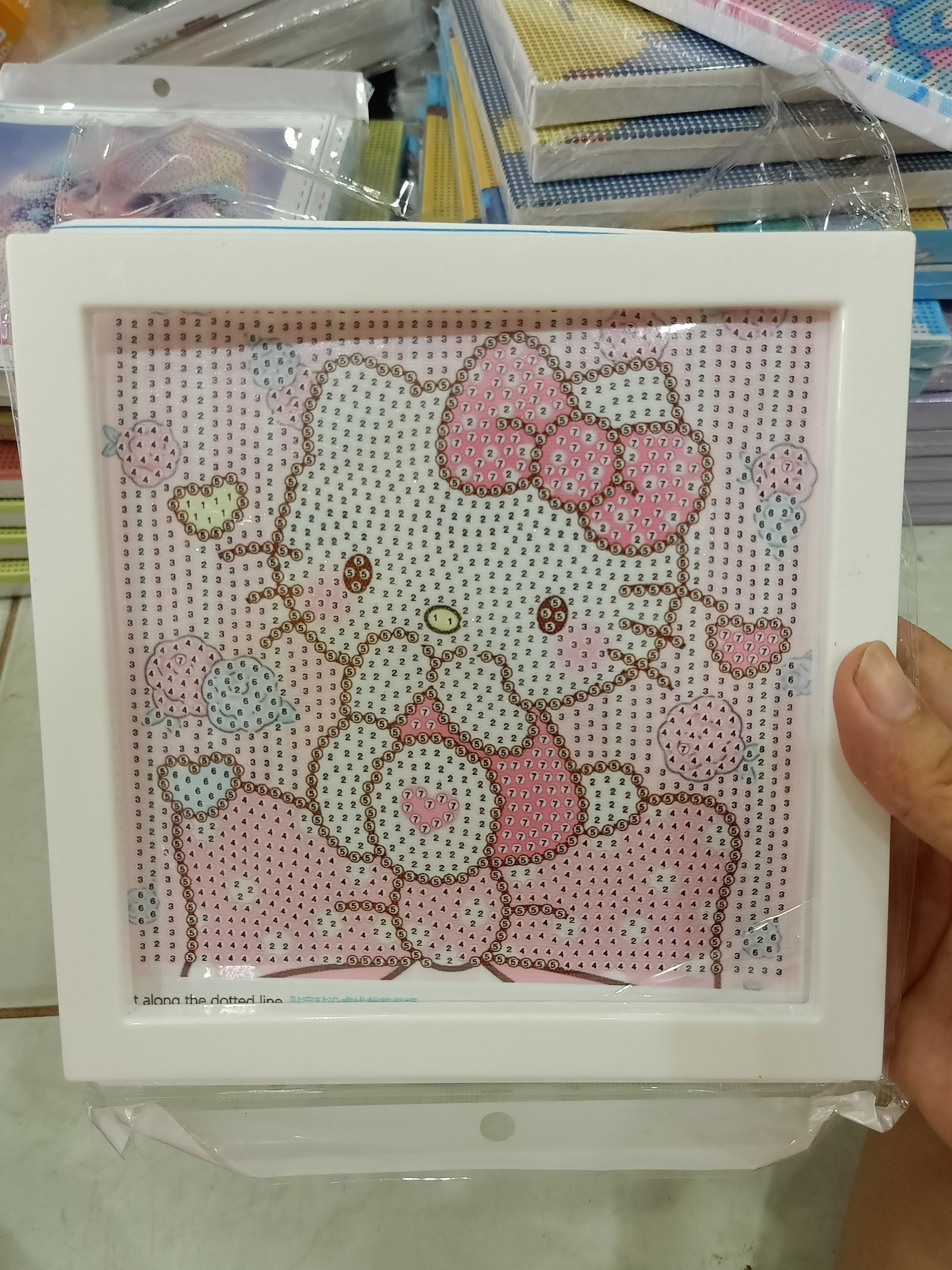 Tranh Đính Đá mini (ĐÁ ABC CAO CẤP). Kích Thước: 20x20