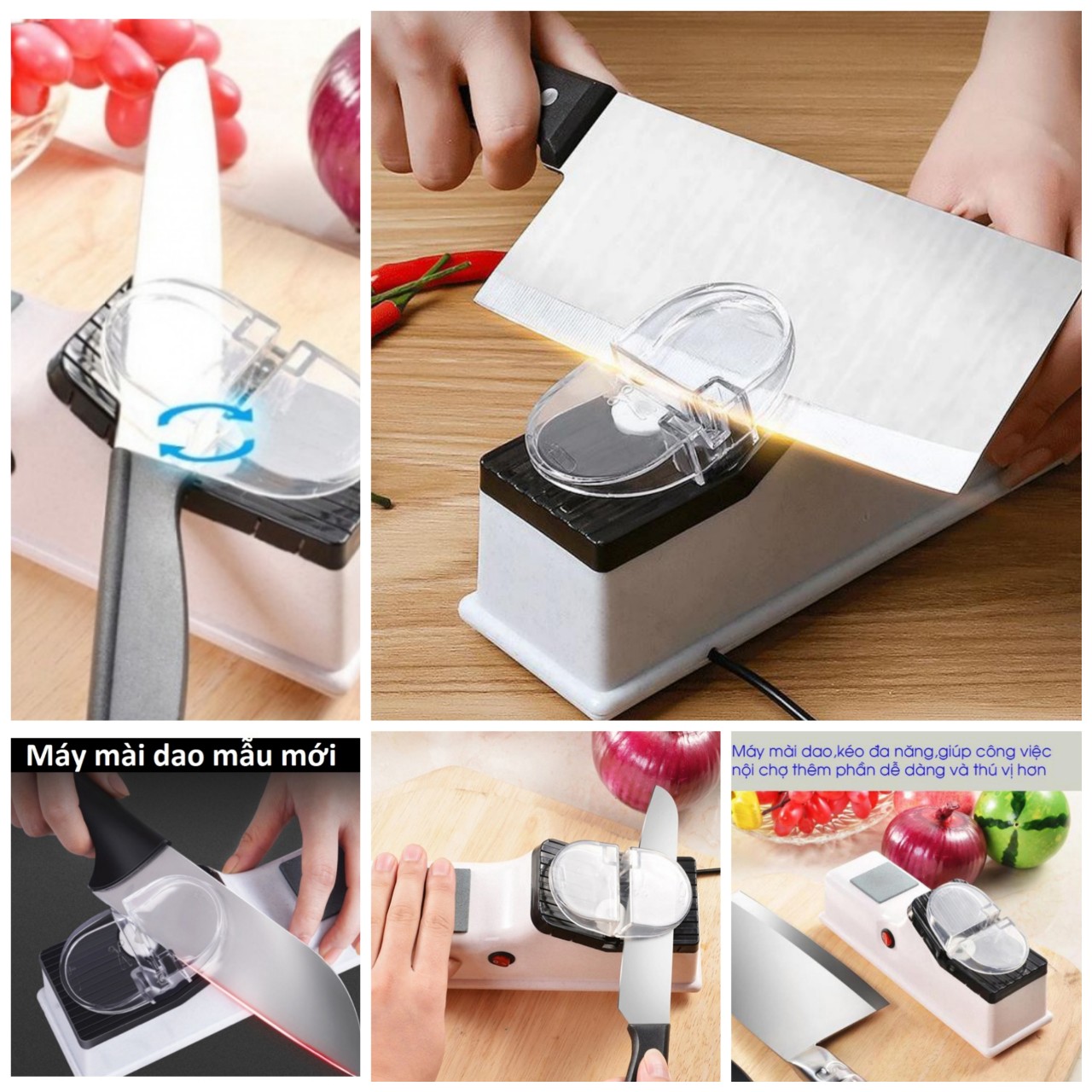 Máy mài dao kéo đa năng loại tốt mài siêu nhanh , đá mài dao kéo , dụng cụ mài dao kéo nhà bếp mini nhỏ gọn