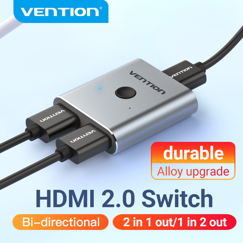 Vention HDMI 2.0 4K Switch Bi-Direction bộ chia HDMI 1x2 2x1 Adapter 2 in