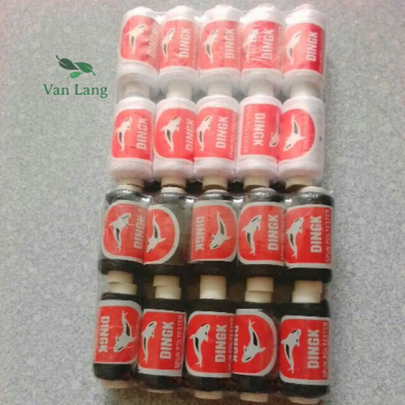 Chỉ may quần áo - chỉ khâu vá màu trắng / đen