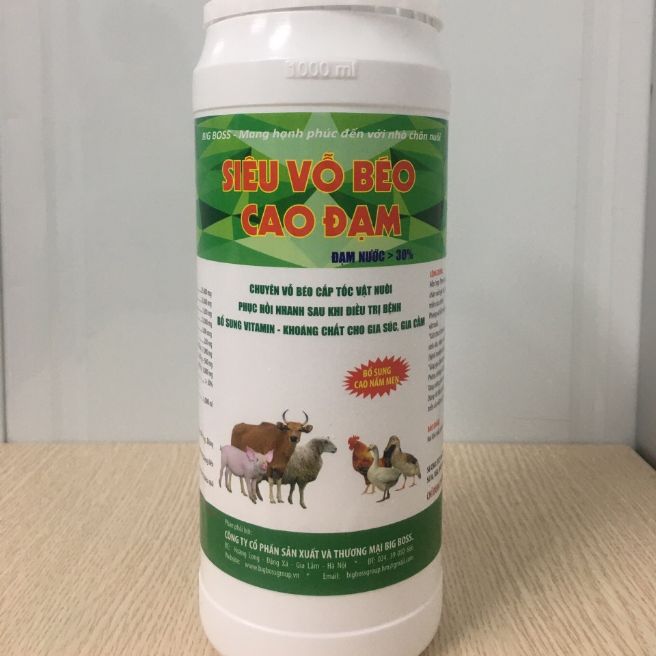 Siêu vỗ béo cao đạm cho các vật nuôi 1lít