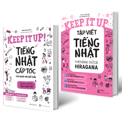 Fahasa - Bộ Sách Keep It Up - Tiếng Nhật Cấp Tốc Cho Người Mới Bắt Đầu (Bộ 2 Cuốn)