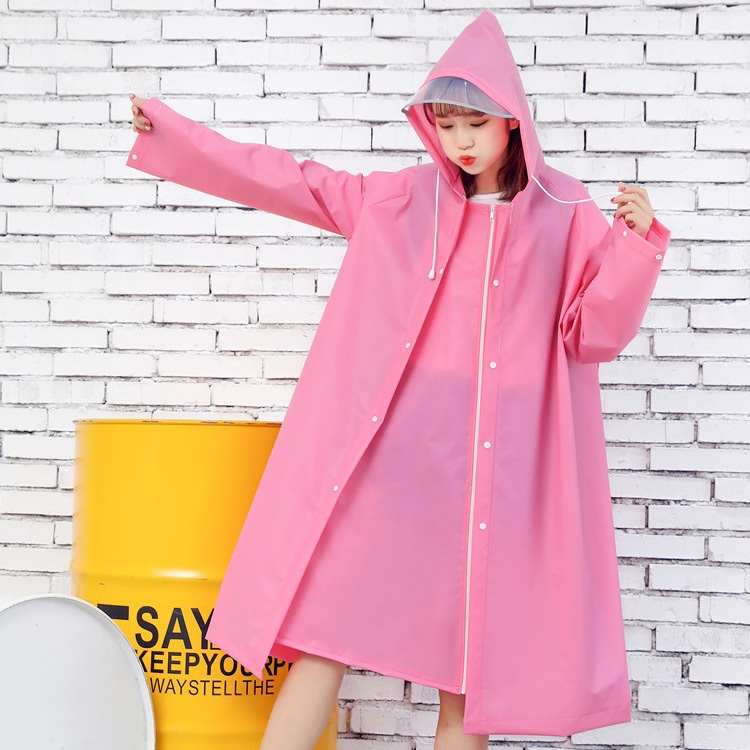 Áo mưa dây kéo nút bấm thời trang