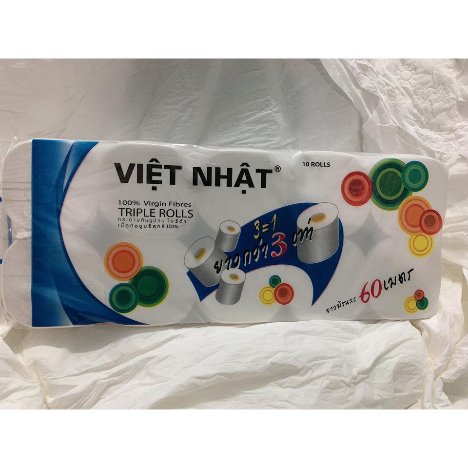 Giấy vệ sinh Việt Nhật 10 cuộn không lõi