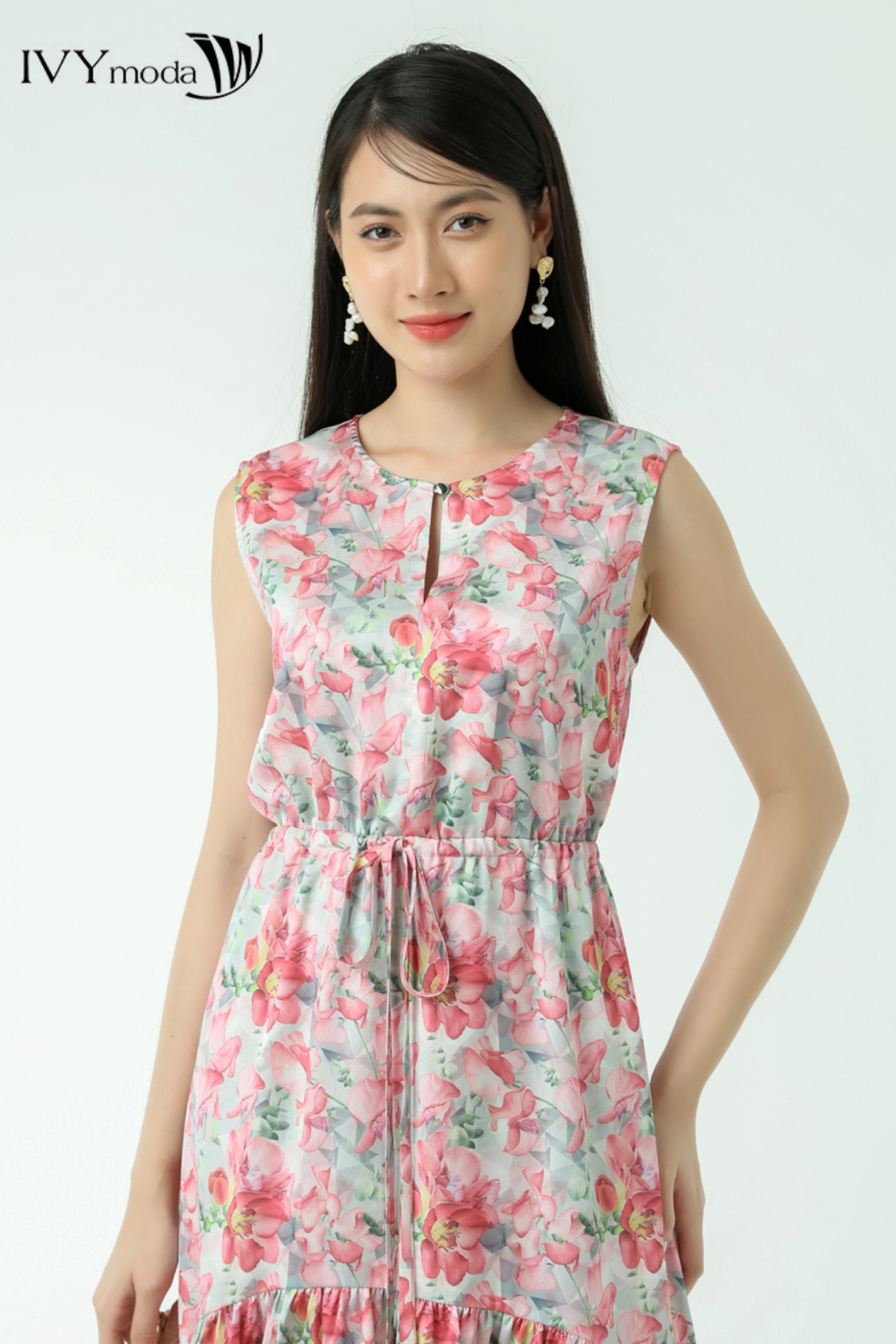Đầm lụa đuôi cá IVY moda MS 41M7338