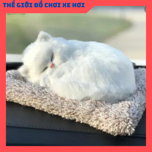 Thú Bông Than Hoạt Tính Khử Mùi Hút Ẩm Mốc Và Trang Trí Taplo Xe Hơi Nhà Cửa Cực Đẹp  ( mã 01 mèo trắng)