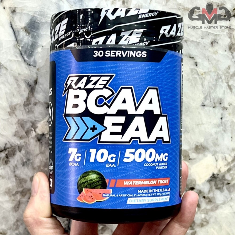 Thực Phẩm Phục Hồi và Xây Dựng Cơ Raze BCAA + EAA 30 Lần Dùng