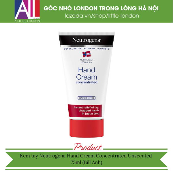 Kem tay Neutrogena Hand Cream Concentrated Unscented - 75ml (Bill Anh) cao cấp