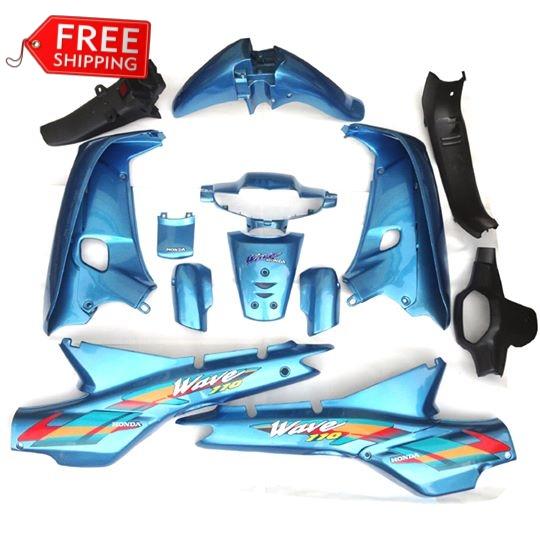 [MIỄN SHIP] Bộ dàn áo xe WAVE anpha - Wave zx - wave 110 đời xe 1997 đến 2006, nhựa nguyên sinh ABS màu XANH NGỌC FS540 - có TẶNG BỘ TEM 3 lớp xịn.